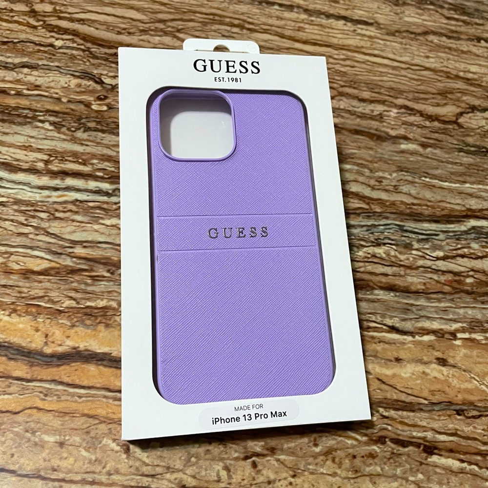 Guess Phonecase Purple IPhone 13 Pro Max Phone Case
